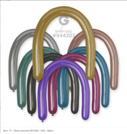 DB6 SHINY ASSORTED 944303 SHINY COLOR 3IN